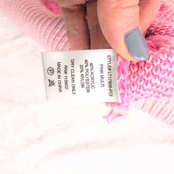 Lush Argyle Coquette Dopamine Button Down Cardigan Sweater Women's Med Oversized - Picture 4 of 9